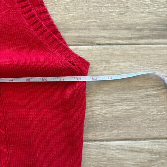 Vintage Arizona Wildcats Sweater Vest Men's XL Red Knit Rebounders Club 80s RARE - Picture 10 of 11